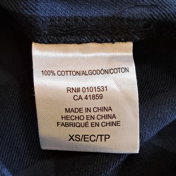 Grateful Dead Flannel Blue/Black Plaid XS Skull Roses Graphic - Picture 5 of 6